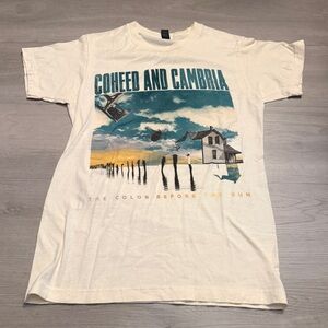 Rare Coheed And Cambria Color Before The Sun Cream White T-shirt Mens Sz S